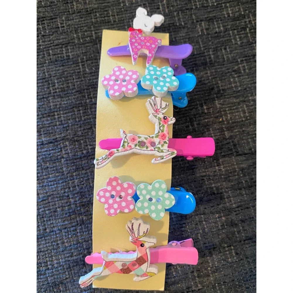 Unbranded Hair Clip Set Kids Multicolor New‎ Animal Butterfly Bow Floral Lot